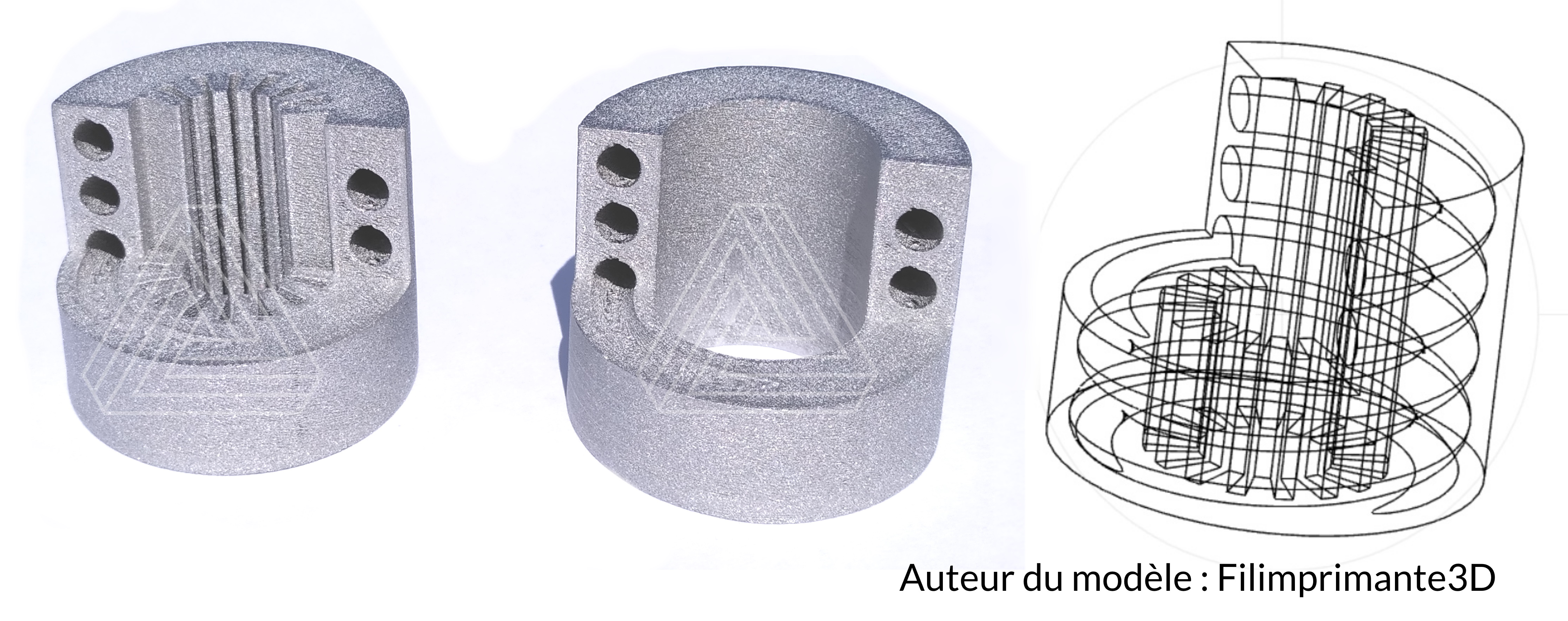 refroidisseur spiral impression 3d 316l